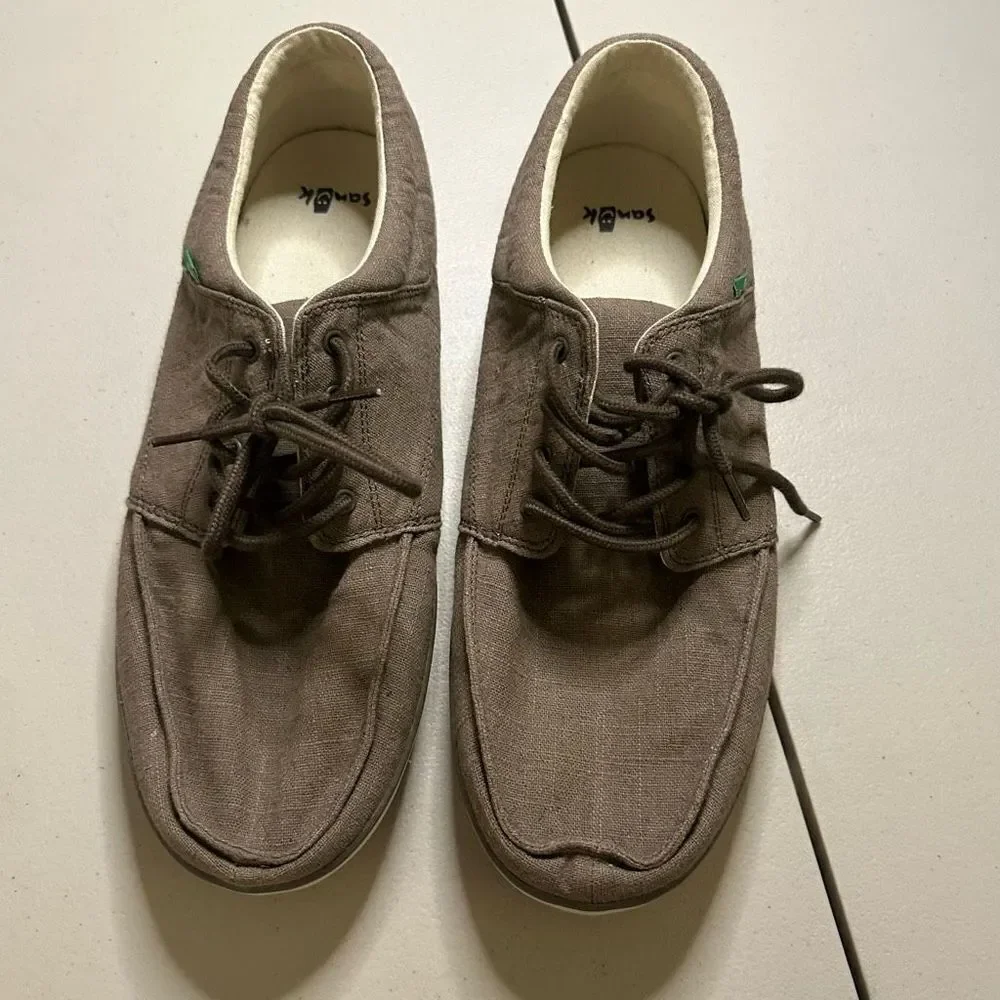 Sanuk tko men’s loafers 14 tan - Picture 2 of 7